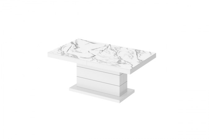 MATERA LUX coffee table (high gloss/super matt/wood-like decor)